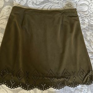 Dark Green Boutique Skirt